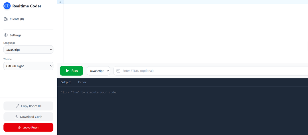 Realtime Coding Editor